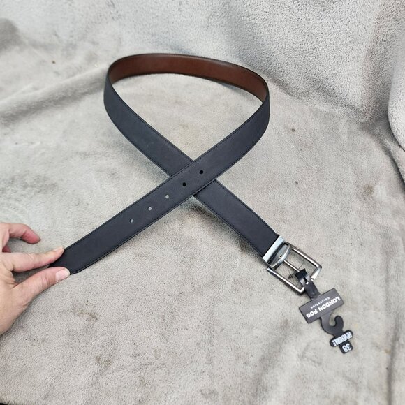 London Fog Other - London Fog Belt Mens 38 Black & Brown Reversible Leather *NWT*